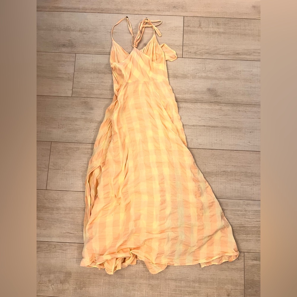 Via Gingham Cotton Seersucker Sundress - Picture 3 of 4